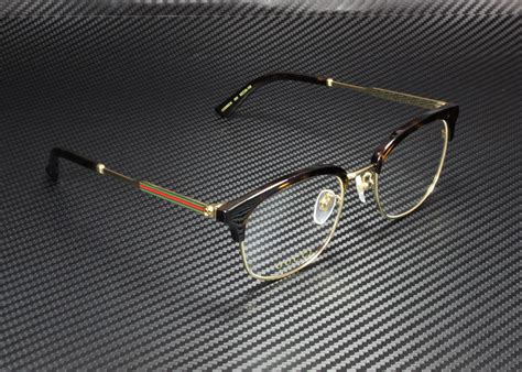 gucci gold frame glasses men's|Gucci prescription glasses men's.